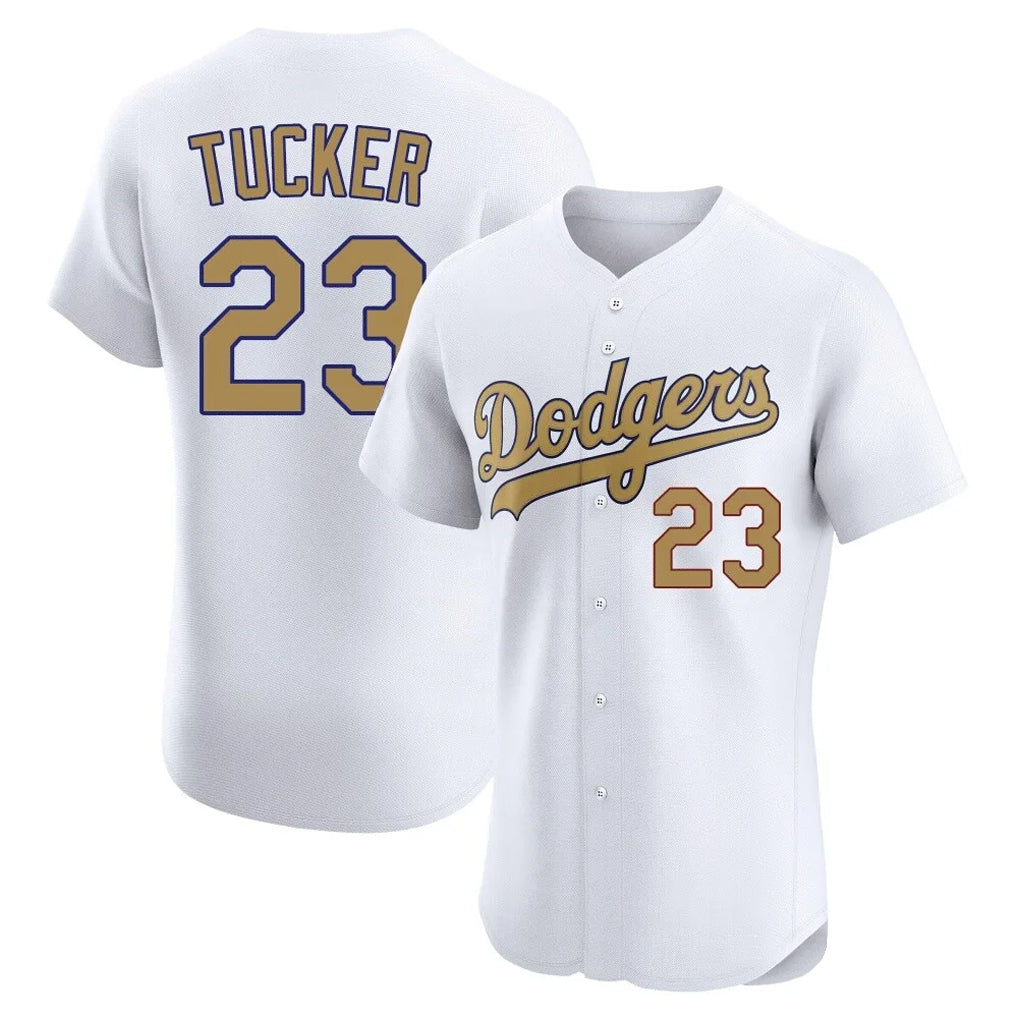 LA.Dodgers #23 Kyle Tucker Player Gold Limited Elite Home Fdoa Stitched Jerseys