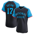 LA.Dodgers #17 Shohei Ohtani Player Black National League All-Star Limited Elite Home Fdoa Stitched Jerseys