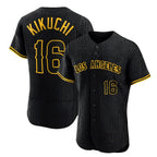 LA.Angels #16 Yusei Kikuchi Player Black Snake Skin City Limited Elite Home Fdoa Stitched Jerseys