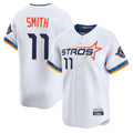 H.Astros #11 Cam Smith Player White City Connect Limited Home Fdoa Stitched Jerseys