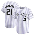 C.Rockies #21 Kyle Freeland Player White Limited Home Fdoa Stitched Jerseys