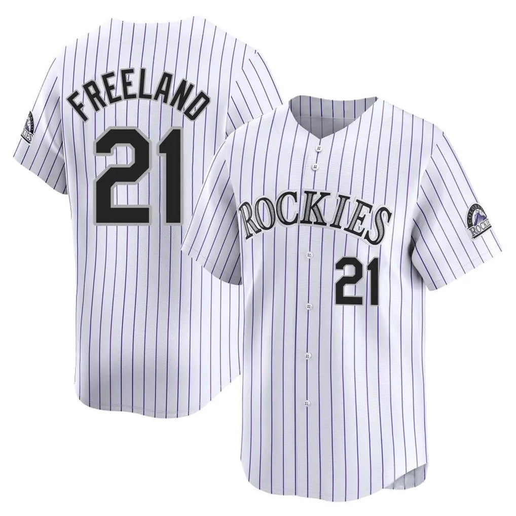 C.Rockies #21 Kyle Freeland Player White Limited Home Fdoa Stitched Jerseys