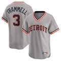 D.Tigers #3 Alan Trammell Player Gray Cooperstown T-shirt Home Game Fdoa Stitched Jerseys