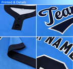 Custom White Royal-Red Classic Style Authentic Two-Button Softball Jersey