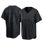 H.Astros #8 Christian Walker Player Black Fashion T-shirt Home Game Fdoa Stitched Jerseys