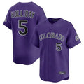 C.Rockies #5 Matt Holliday Player Purple Limited Home Fdoa Stitched Jerseys