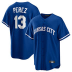 KC.Royals #13 Salvador Perez Player Royal Game Home Fdoa Stitched Jerseys