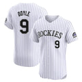 C.Rockies #9 Brenton Doyle Player White Limited Elite Home Fdoa Stitched Jerseys