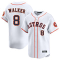 H.Astros #8 Christian Walker Player White Home Limited Fdoa Stitched Jerseys