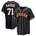 H.Astros #71 Josh Hader Player Black Fashion Out Home Game Fdoa Stitched Jerseys