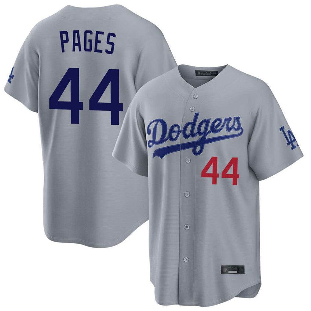 LA.Dodgers #44 Andy Pages Player Gray Game Home Fdoa Stitched Jerseys