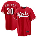 C.Reds #30 Ken Griffey Player Red Home Game Fdoa Stitched Jerseys