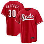 C.Reds #30 Ken Griffey Player Red Home Game Fdoa Stitched Jerseys