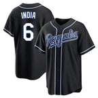 KC.Royals #6 Jonathan India Player Black Carbon Fashion Home Game Fdoa Stitched Jerseys