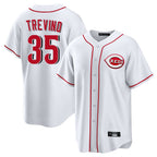 C.Reds #35 Jose Trevino Player White Game Home Fdoa Stitched Jerseys