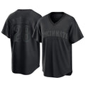 C.Reds #28 Eugenio Su¨¢rez Player Black T-shirt Game Home Fdoa Stitched Jerseys