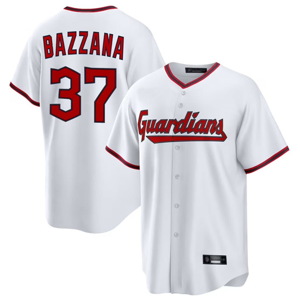 C.Guardians #37 Travis Bazzana Player White Game Home Fdoa Stitched Jerseys