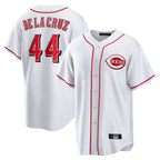 C.Reds #44 Elly De La Cruz Player White Game Home Fdoa Stitched Jerseys