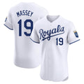 KC.Royals #19 Michael Massey Player White Alt Limited Elite Home Fdoa Stitched Jerseys