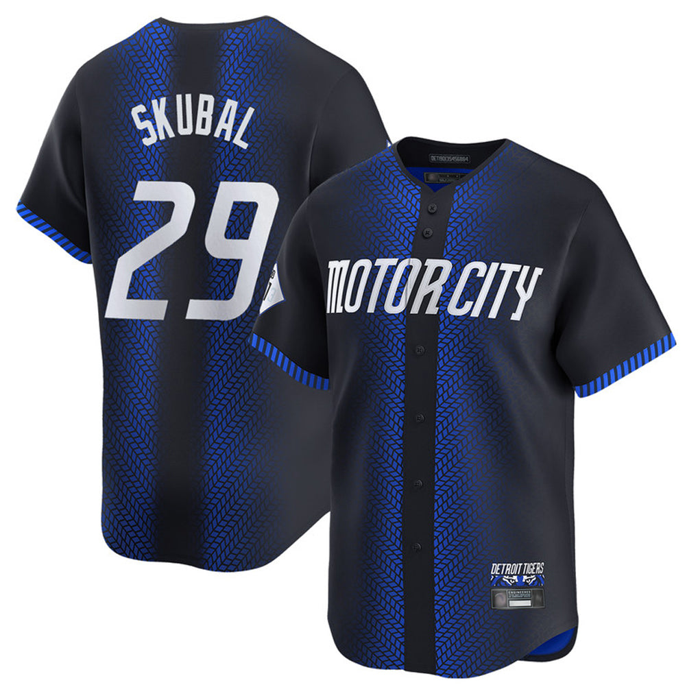 D.Tigers #29 Tarik Skubal Player Navy City Connect Home Limited Fdoa Stitched Jerseys