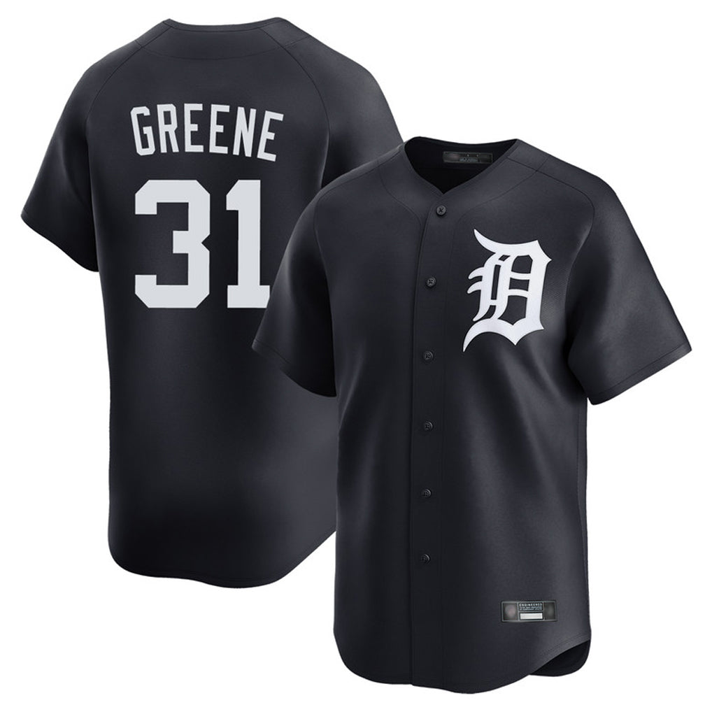 D.Tigers #31 Riley Greene Player Navy Home Limited Game Fdoa Stitched Jerseys