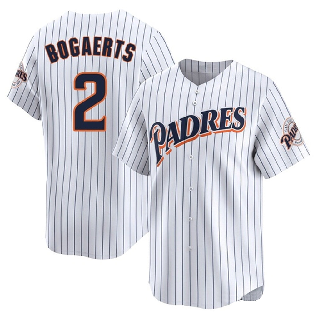 S.Diego Padres #2 Xander Bogaerts Player White Cooperstown Collection Limited Home Fdoa Stitched Jerseys