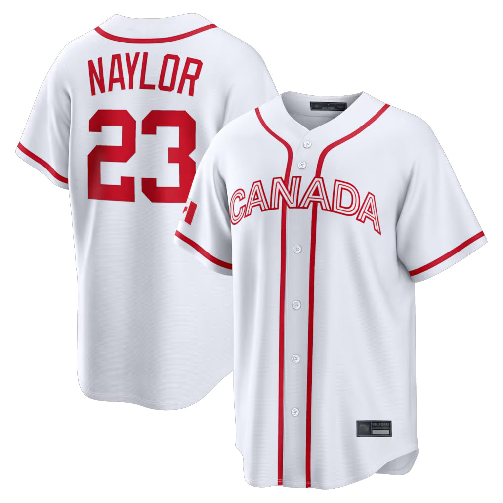 C.Guardians #23 Bo Naylor Player White World Classic Home Game Fdoa Stitched Jerseys