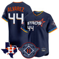 H.Astros #44 Yordan Alvarez Player Navy City Connect Texas Patch Vapor Premier Limited Home Fdoa Stitched Jerseys