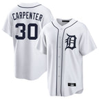 D.Tigers #30 Kerry Carpenter Player White Home Game Fdoa Stitched Jerseys