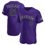C.Rockies #21 Kyle Freeland Player Purple Limited Elite Home Fdoa Stitched Jerseys