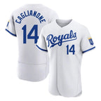 KC.Royals #14 Jac Caglianone Player White Limited Elite Home Game Fdoa Stitched Jerseys