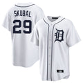 D.Tigers #29 Tarik Skubal Player White Home Game Fdoa Stitched Jerseys