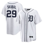 D.Tigers #29 Tarik Skubal Player White Home Game Fdoa Stitched Jerseys