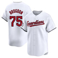 C.Guardians #75 Connor Brogdon Player White Limited Home Fdoa Stitched Jerseys