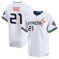 H.Astros #21 Yainer Diaz Player White City Connect Limited Home Fdoa Stitched Jerseys