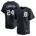 D.Tigers #24 Miguel Cabrera Player Navy Home Limited Game Fdoa Stitched Jerseys