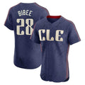 C.Guardians #28 Tanner Bibee Player Navy City Connect Limited Elite Home Fdoa Stitched Jerseys