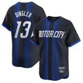D.Tigers #13 Dillon Dingler Player Navy City Connect Home Limited Fdoa Stitched Jerseys