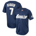 H.Astros #7 Craig Biggio Player Navy Mitchell & Ness Cooperstown Collection 1994 Limited Fdoa Stitched Jerseys