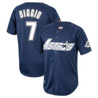 H.Astros #7 Craig Biggio Player Navy Mitchell & Ness Cooperstown Collection 1994 Limited Fdoa Stitched Jerseys