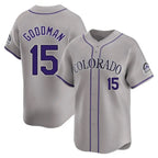 C.Rockies #15 Hunter Goodman Player Gray Limited Home Fdoa Stitched Jerseys