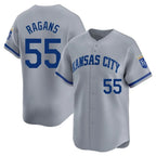 KC.Royals #55 Cole Ragans Player Gray Limited Home Fdoa Stitched Jerseys