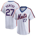 NY.Mets #27 Mark Vientos Player White Cooperstown Collection T-shirt Game Fdoa Stitched Jerseys