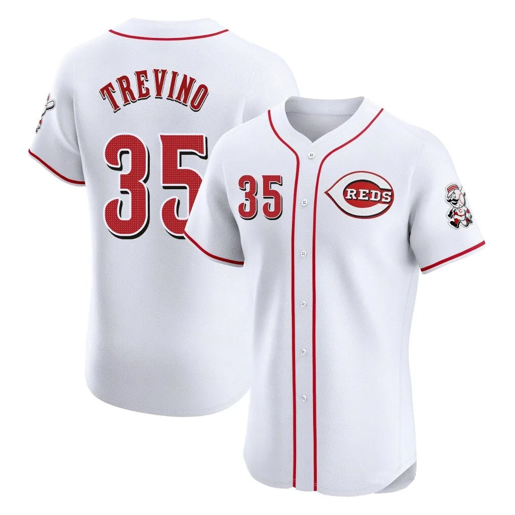 C.Reds #35 Jose Trevino Player White Limited Elite Home Fdoa Stitched Jerseys