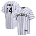 C.Rockies #14 Ezequiel Tovar Player White Game Home Fdoa Stitched Jerseys