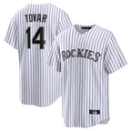 C.Rockies #14 Ezequiel Tovar Player White Game Home Fdoa Stitched Jerseys