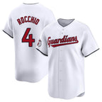 C.Guardians #4 Brayan Rocchio Player White Limited Home Fdoa Stitched Jerseys