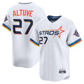 H.Astros #27 Jose Altuve Player White City Connect Limited Home Fdoa Stitched Jerseys