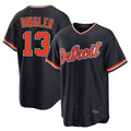 D.Tigers #13 Dillon Dingler Player Navy Home Game Fdoa Stitched Jerseys