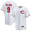 C.Reds #9 Matt McLain Player White Home Game Fdoa Stitched Jerseys